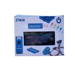 Arduino Nano Beginner Starter Kit with Mini Breadboard, LEDs, Resistors, Jumper Wires (6pcs) and 9V Battery Clip – DIY Electronics Learning Kit for Students, Beginners & Projects